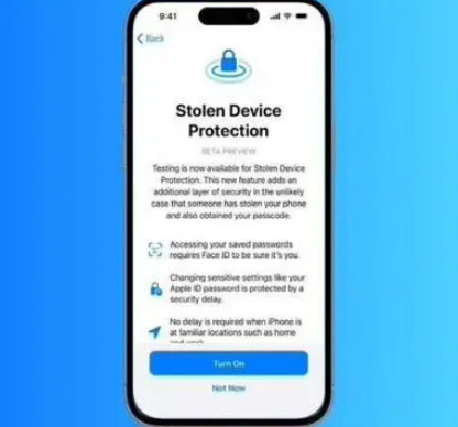 新巴尔虎右苹果授权维修店分享被盗设备保护功能开启方法 